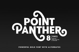 Point Panther (8 BOLD FONTS) Font Download