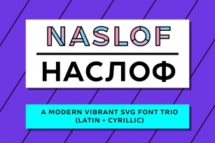 NASLOF – Supercool SVG font trio Font Download