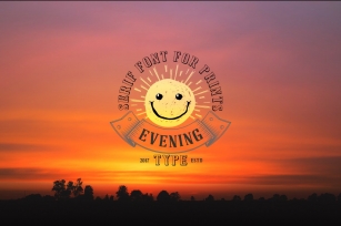 Evening Type for Printing Font Download