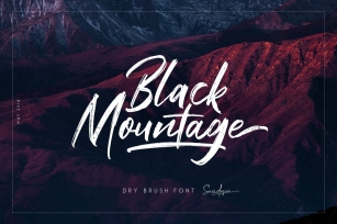 Black Mountage Font Download