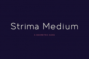 Strima Medium Font Download
