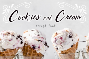 Cookies and Cream Script Font Download