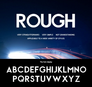 Rough-Rough strokes of the font Font Download