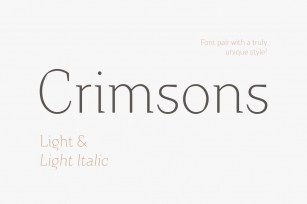 Crimsons—Light  Light Italic Font Download