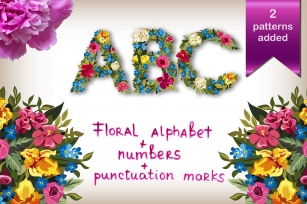 Very Floral Alphabet Font Download