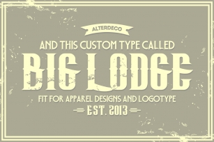Big Lodge Type Font Download