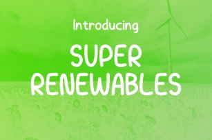 Super Renewables Font Download