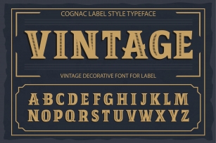 Vintage OTF vintage label font. Font Download