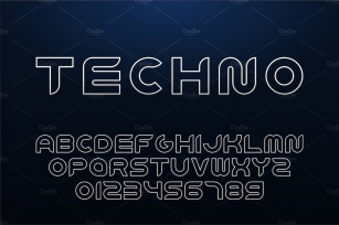 Modern futuristic english alphabet Font Download