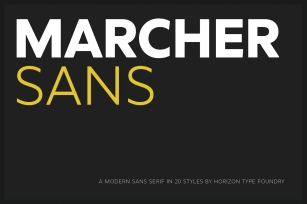 Marcher Sans 84% Off Font Download