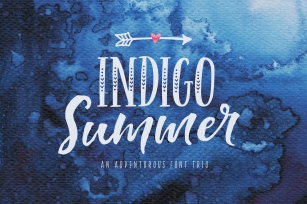 Indigo Summer Trio Font Download