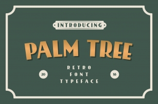 Palm Tree Retro Font Download