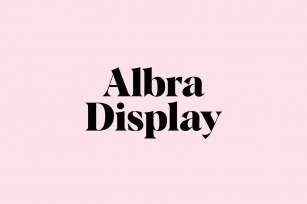 Albra Display Font Download