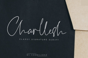 Charllesh Classy Signature Script Font Download