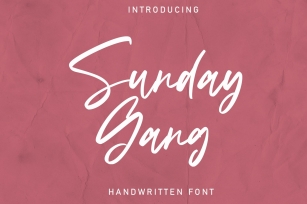 Sunday Gang Font Download