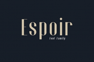 Espoir Family Font Download
