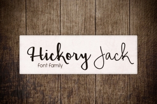 Hickory Jack Family Font Download