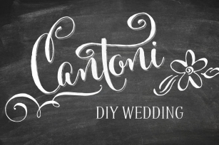 Cantoni DIY Wedding Font Download