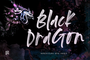 Black Dragon SVG Font Download