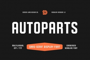 AUTOPARTS Condensed Display Font Download