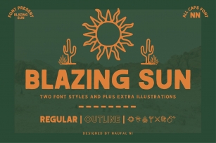 BLAZING SUN Font Download