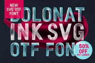NEW! Bolonat Ink SVG OTF Version Font Download