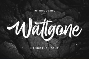 Wattgone Font Download