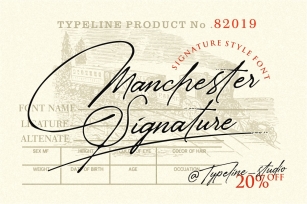 Manchester Signature Classy- 20% OFF Font Download