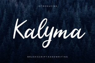 Kalyma Brush Script Font Download