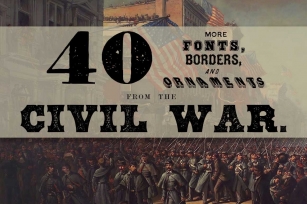 40 from the Civil War Era Font Download