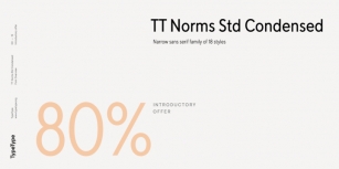 TT Norms Std Condensed Font Download