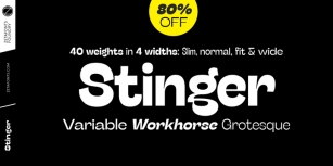 Stinger Font Download
