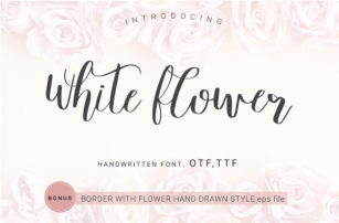 White Flower Font Download