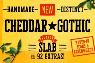 Cheddar Gothic Slab Font Download