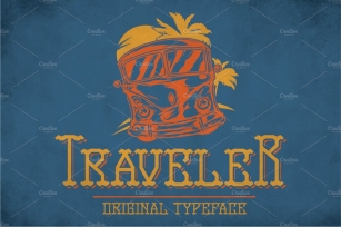 Traveler Modern Label Typeface Font Download