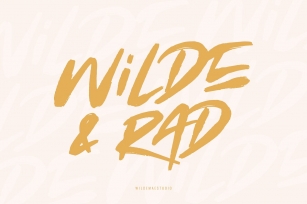 Wilde  Rad Brush Font Download