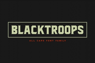 Blacktroops Family Font Download