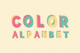 Vector Alphabet. Color Font Download