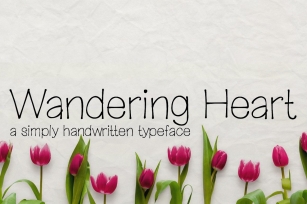 Wandering Heart- Handwritten Font Download
