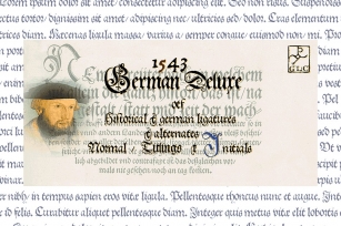 1543 German Deluxe Set OTF Font Download