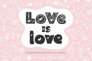 Love is Love. Duo. Font Download
