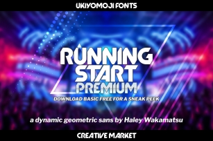 Running Start: Dynamic Geo Sans Font Download