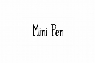 Mini Pen Font Download