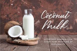 Coconut Milk Script Font Download