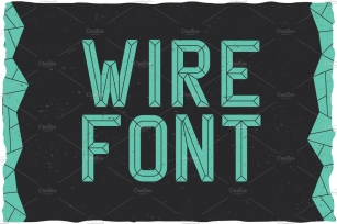 WireFont Vintage Label Typeface Font Download
