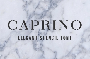 Caprino Stencil Font Download