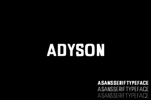 Adyson A Sans Serif Family Font Download