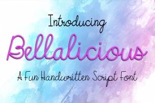 Bellalicious Font Download