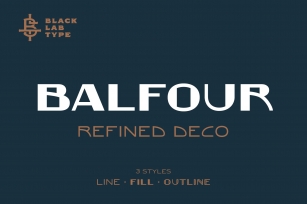 Balfour : Refined Art Deco Font Download