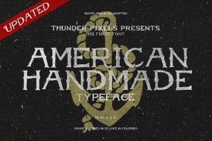 American Handmade Typeface Font Download